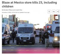 墨西哥一商店发生火灾 已致